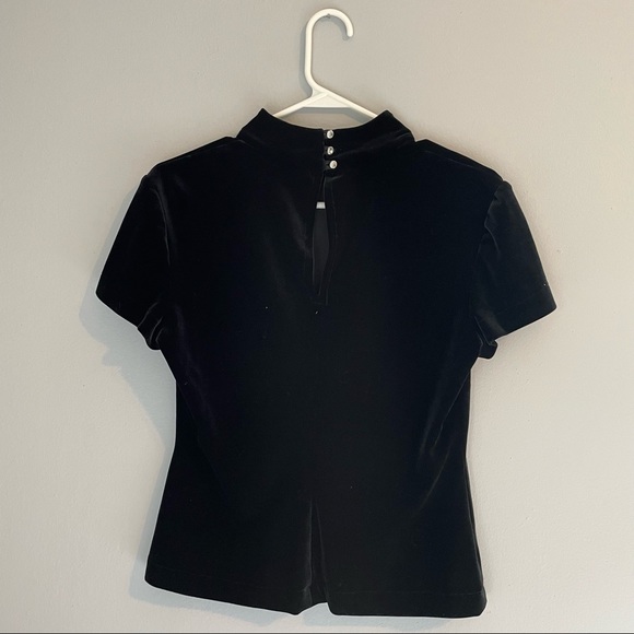 Velvet short sleeve top - Picture 3 of 4